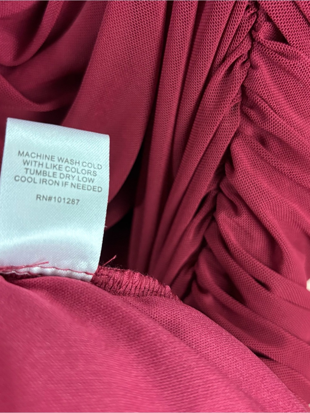 NEW Alexia Admor Burgundy Ruched Mesh Long-Sleeve Evening Dress - Picture 8 of 11